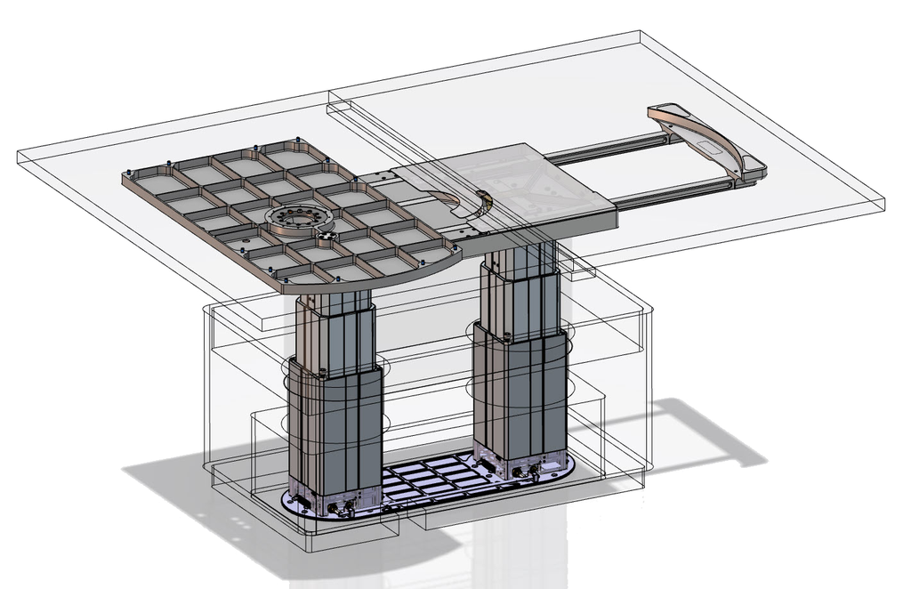 MANUAL SLIDING & ROTATING TABLE TOP MECHANISM Aersolution Interior AG